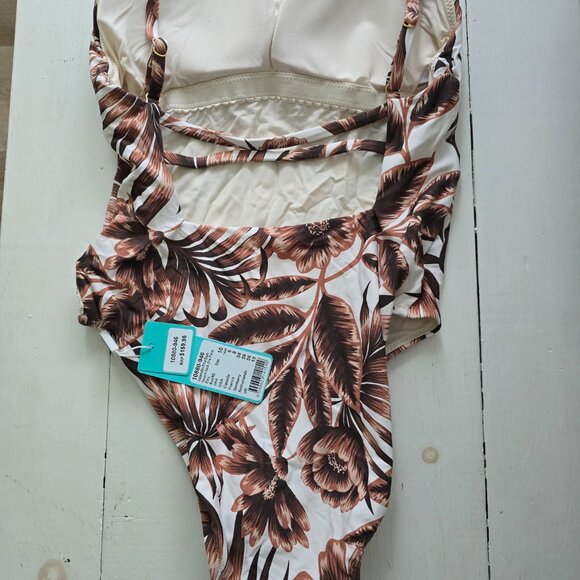 New sea Folly Island in the Sun Square Neck One Piece swimsuit  USA 6 AU 10 - Picture 6 of 6